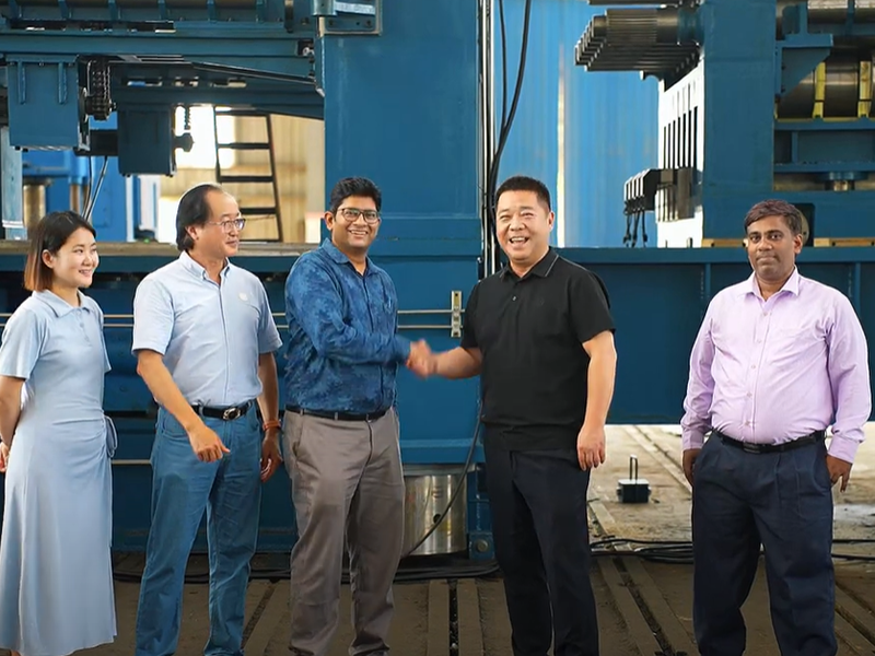 EZHONG通过印度JSL公司ELW43V-40X1650轿平机项目验收